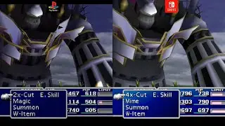 Final Fantasy 7 Alexander Summon ps1 VS switch Console VS Console