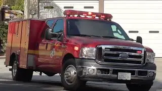 LACoFD Engine 172 & Squad 172 (Reserve) Responding
