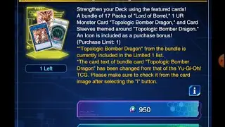 Yu-Gi-Oh Duel Links Topologic Bomber Dragon Bundle opening