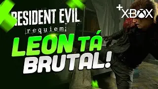 MEU DEUS! ESSE GAMEPLAY T&Aacute; ABSURDO&hellip; LEON VOLTOU BRUTAL em RESIDENT EVIL REQUIEM!