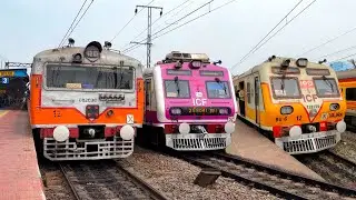 🔥Incredible Indian Trains Crossing Spotted at the perfect time! INDIAN RAILWAYS