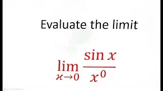 A tricky question of limit