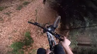RIDING THE BADDEST FREERIDE TRAIL🥵(I did a flip😎)