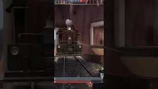 Getting hit by the train in Banana Bay