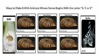 Fun With Numbers by Adding Ways to Make 8 With Animals With Letter 