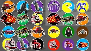 KUMPULAN MONSTER!!Choco Charles,Godzilla,Thomas lipan,Train eater, Bus eater,Timothy train