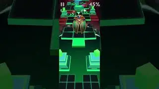 Rolling Sky City of Tomorrow co-creation level 43 100% with all gems and all crowns on slow mode