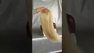 human hair lace wig silky straight blonde color-1   from Allen