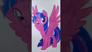 Twilight Sparkle🦄 My little pony#satisfying#art#drawing#colors#paintstudio#trending#cute#colouring