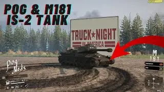 SnowRunner Mod Review | POG & MAXMIKES TANK! MEET THE IS-2 A REAL TANK IN SNOWRUNNER (LITERALLY!)
