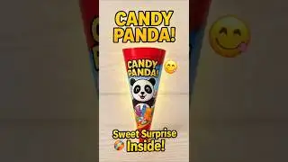 Candy Panda! 🍭 Sweet Surprise Inside! #Shorts