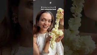 Wedding Guest Hairstyle 🤍 #youtube #monalishamahapatra #saree #wedding #gajra