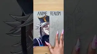 ANIME VS. REALISM! - Which Side?✨ #shorts #art #demonslayer