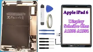 Apple iPad 6 2018 Display Scheibe Glas A1893 A1954