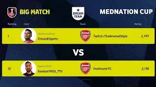 BIG MATCH | THEARSENALSTYLE (RANK 1) VS GOEKAN1903 (RANK 12) | MEDNATION CUP EFOOTBALL DREAM TEAM