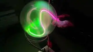 самодельная плазма лампа всех цветов радуги handmade rainbow plasmabulb