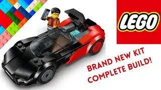 The Brand New LEGO City EV Supercar Kit Complete Build! Set #60486.