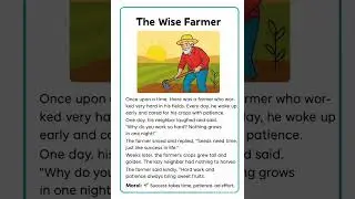 The Wise Farmer || Short English Story #shorts#stories