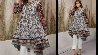 Designer High & Low Frock With Panel Cutting & Stitching Step By Step Easy Tutorial