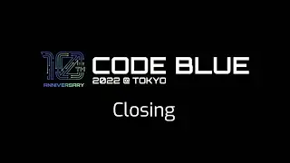 [CB22] Closing adddress