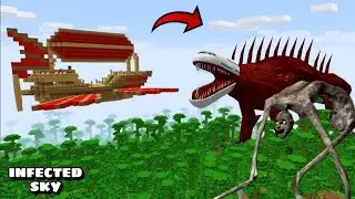 I FOUND INFECTED SKY AND COUNTRY CREATURE ARRIVAL In Minecraft ! 🤯🤒