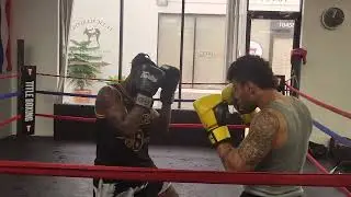 Sparring day with Daniel Osavio.  #wushusanda #sanshou #kickboxing #kungfu #muaythai  