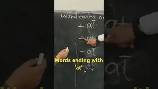 How to write words ending with 'at'?#brain @braingamespuzzles #board #ytshorts yt #brainchallenge