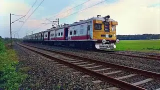 Mismatch Coach EMU Train curve moving || Staff Special Train || Eastern Railway || Indian Railway ||