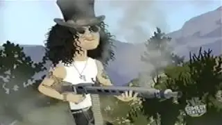 kid notorious say hello to slash little friend.