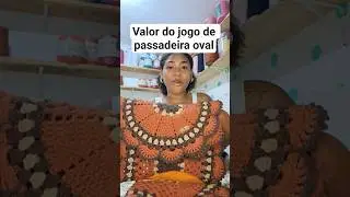 por quanto eu vendo o jogo de passadeira oval? #crochet #croche #pre&ccedil;os #precificacao