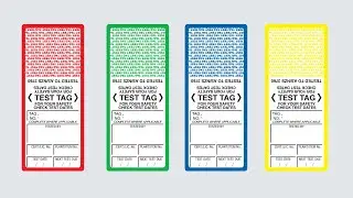 Test Tag Colours - Australian Standard 3012