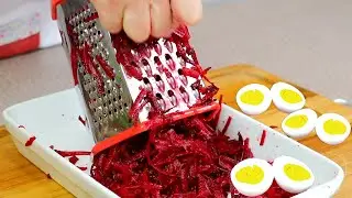 Вкусный салат из свеклы с тунцом и вареным яйцом. Здоровый салат