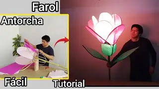 Lantern (torch) flower design easy tutorial