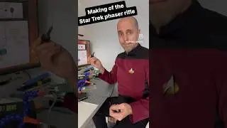 Making the Star Trek phaser behind the scenes. #startrek #maker #fashion #modelmaker #phaser #props