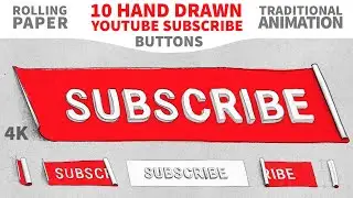 Motion Graphics Subscribe Youtube Button Rolling Paper