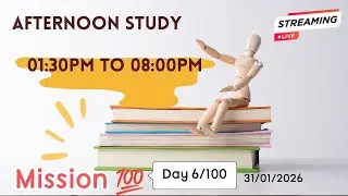 Day. 6/100 Afternoon Study✍️#mission100 #neet2026 #study #studentmotivation #studygram #motivation 