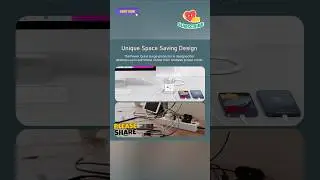 Portronics Power Plate 9 Pro, 2500W 7-in-1 Desktop Charging Station with 4X Universal Sockets,&nbsp;