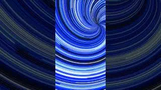 High Blue Neon Spiral Loop 4K | Rotating Light Animation #RotatingLines