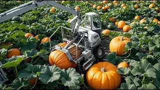 How American Farmers Harvest Millions of Tons of Giant Pumpkins | Agricultural Documentary