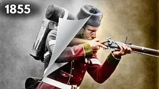 Colourising History: A British Soldier Aims his Rifle | Crimean War Photos