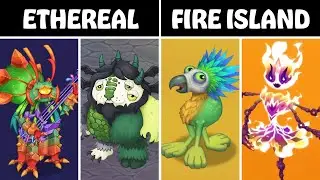 All Fire and Ethereal Islands | All Monsters, with Rares & Epics | MSM