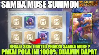 SAMBA MUSE SUMMON!! CARA MENDAPATKAN SKIN PHARSA SAMBA MUSE 2025 | EVENT SAMBA MUSE'S SUMMON MLBB