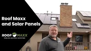 Fixing a solar panel roof by Roof Maxx