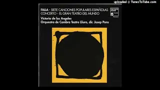 Manuel de Falla orch. Ernesto Halffter : Siete Canciones Populares Españolas (1914-15 orch. 1938-45)