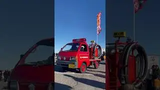 San Francisco&rsquo;s JDM Kei-Fire truck 🚒 Announces Godzilla safety alert 🚨 #jdm #shorts #keicar #truck