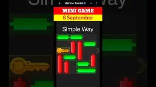 Hamster Kombat Mini Game Today 8 September Unlock Key | 8 September Mini Game Hamster | #mini game