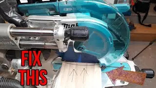 Исправление кривизны торцовочной пилы Makita