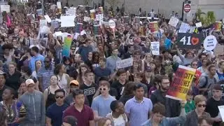 Peaceful march through streets of Baltimore