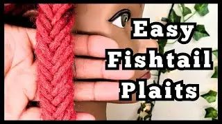 How to do a FISHTAIL PLAIT |Loc Styling Technique | Easy Dreadlock Styles