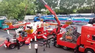 Aufbau Nr.1 Fronleichnamskirmes 2018: Circus-Circus, Scooter Diamond,Oberhausen